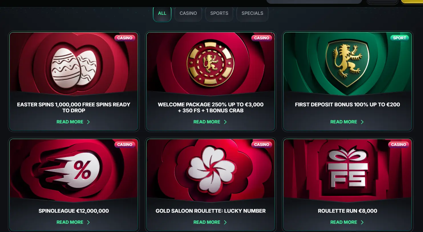 Promociones de Kinbet